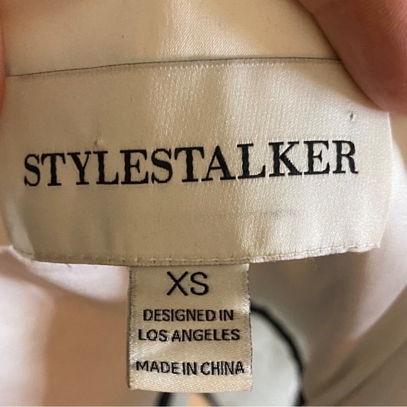 Stylestalker Dress Black & White Floral Minidress Size XS - Picture 5 of 8